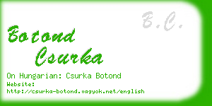 botond csurka business card